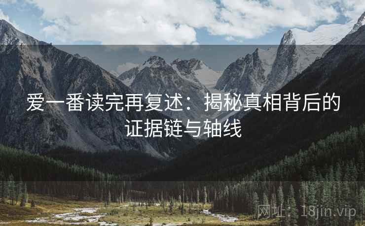 爱一番读完再复述：揭秘真相背后的证据链与轴线