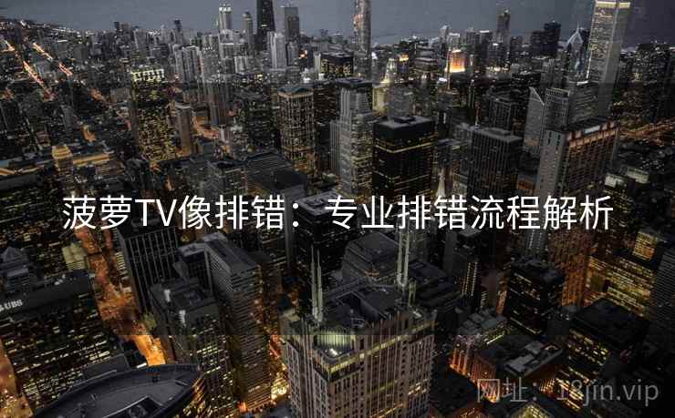 菠萝TV像排错：专业排错流程解析